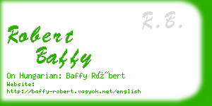 robert baffy business card
